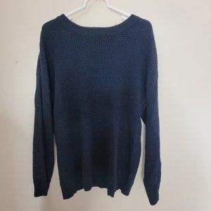 Merokeety Navy Knitted Sweater Large